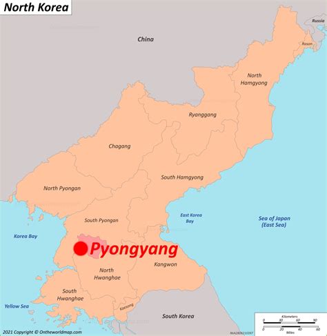 pyongyang on a map.